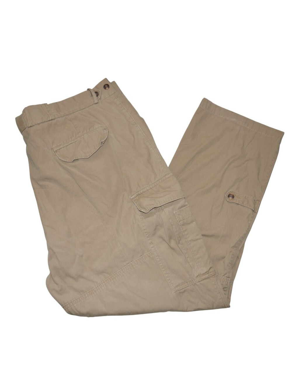 Orvis Mens Cargo Pants Size 44x31 Vintage Hunting Military Fatigue Trousers Tan